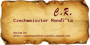 Czechmeiszter Renáta névjegykártya